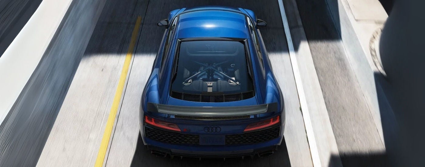 Top down view of a used 2020 Audi A8 Coupe for sale near Cave Spring